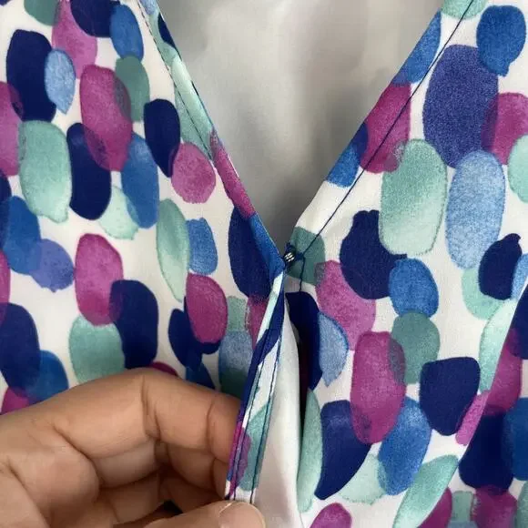 Tommy Bahama Tiered Maxi Dress Womens Medium Splendid Sea Tassel Resort Tropical - Picture 11 of 16